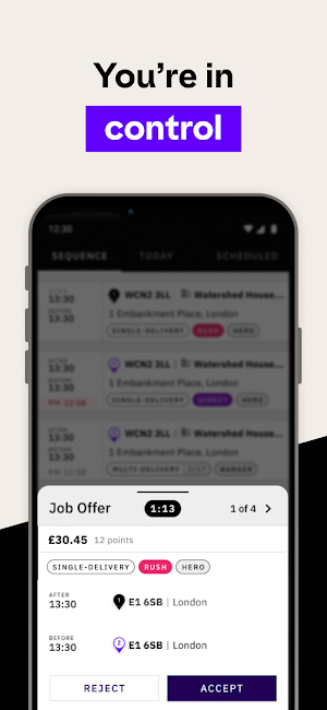 Gophr Courier - Driver v2 test Screenshot 1