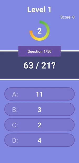 Math Quiz : Brain Game Screenshot 3