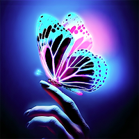Glowing Butterfly Wallpaper