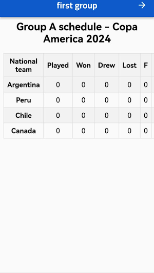 Copa America 2024 schedule Screenshot 0