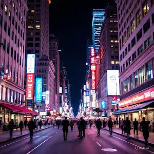 Downtown at Night Wallpapers Screenshot 2