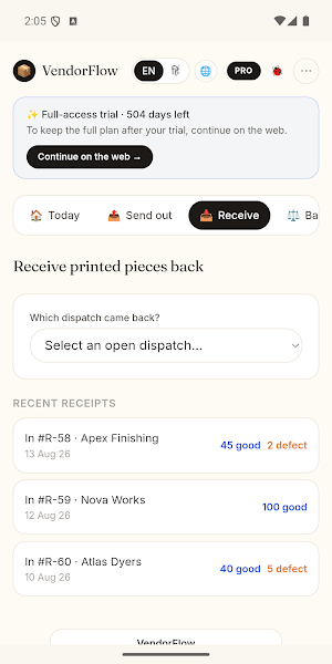 VendorFlow Screenshot 3