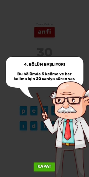 KELİME BİLMECE | Yanlış Kelime - Doğru Kelime Screenshot 3