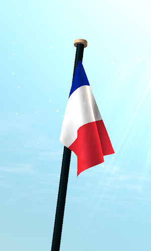 Mayotte Flag 3D Live Wallpaper Screenshot 2