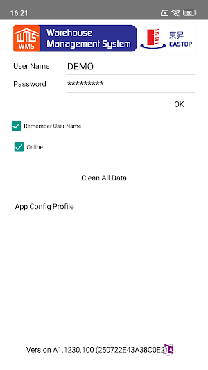 Eastop Mobile WMS Screenshot 0