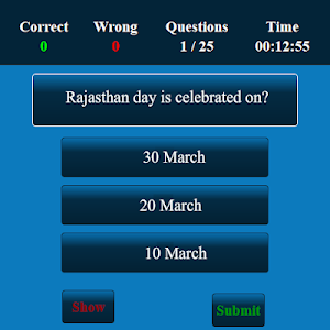 Rajasthan MCQ Screenshot 1