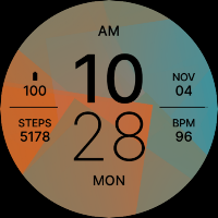 Blue Orange Fit Watch Face