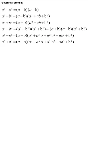 Maths Formulas Screenshot 3