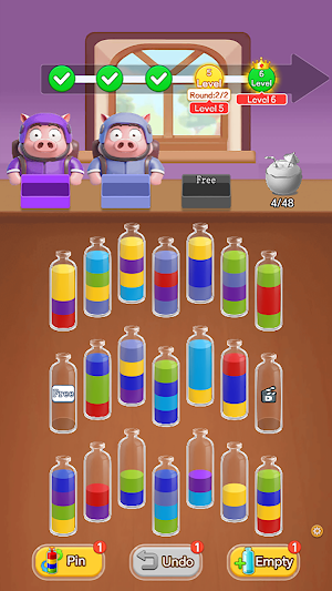 Bottle Sort: Water Puzzle Game Screenshot 3