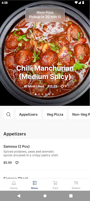 Moon Pizza Indian Flavored Screenshot 1