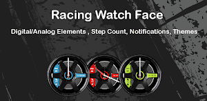 Racing Wear OS Watch Face Screenshot 1
