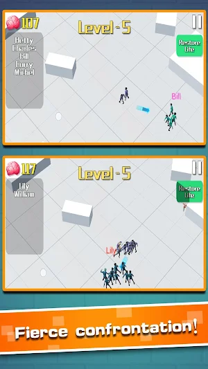 Crowd Zombies-Popular Paper City War .io Game Screenshot 2