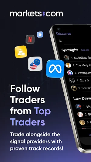 Markets.com Social Trade App Screenshot 0
