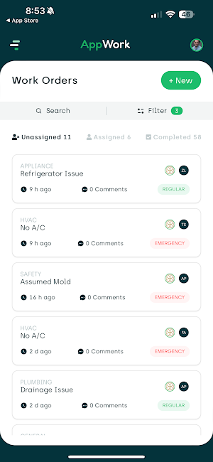 AppWork Admin Screenshot 1