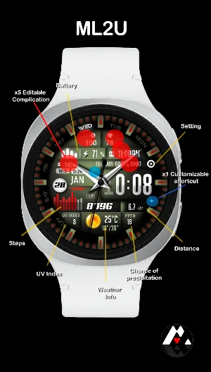 ML2U 330b Watch Face Screenshot 1