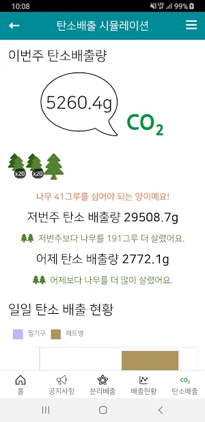 [재활용 새활용] 탄소 Zero 가계부 Screenshot 2
