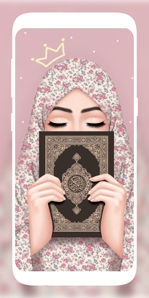 Cute Hijab Girls Wallpaper Screenshot 1