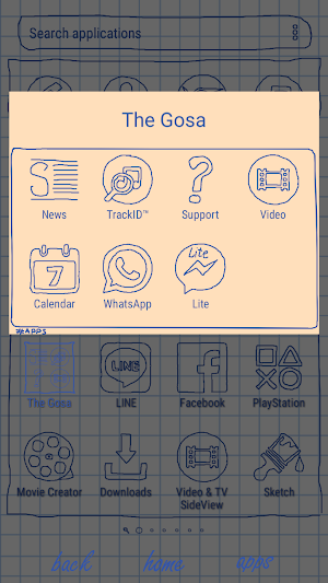 Sheet of notebook | Xperia™ Theme + icons Screenshot 3