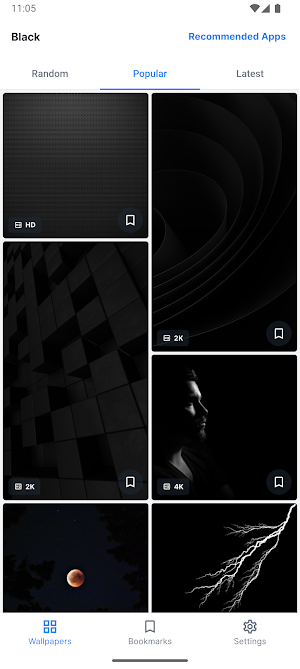 Black Wallpapers - HD 4K+ Screenshot 1