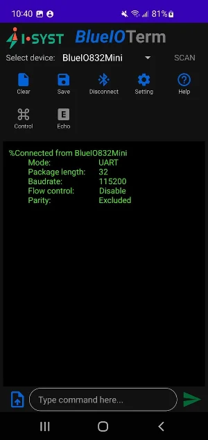 BlueIOTerm Screenshot 2