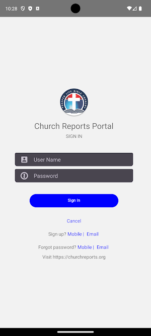 Church Reports Portal Screenshot 3