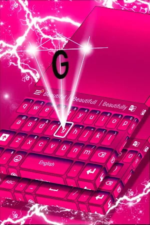 Keyboard Color Pink Theme screenshot 4