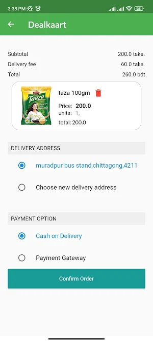 Dealkaart Screenshot 2
