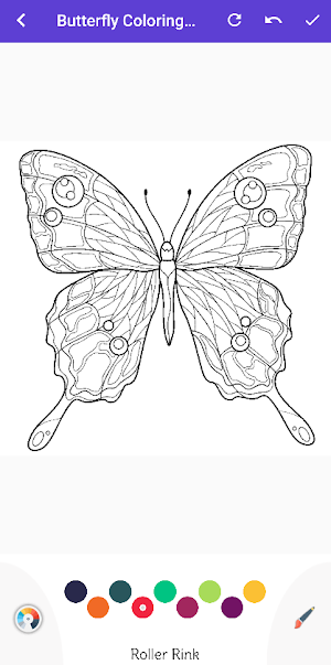 Colorful Butterfly Coloring Screenshot 3