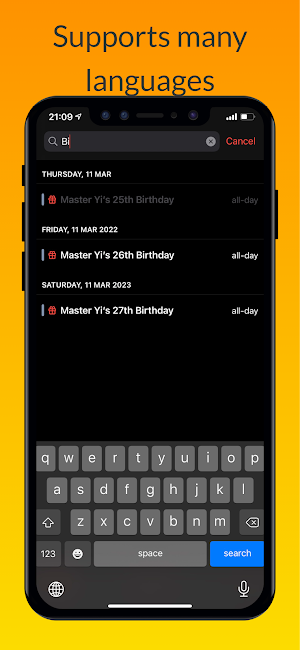 iCalendar - Calendar iOS style Screenshot 3
