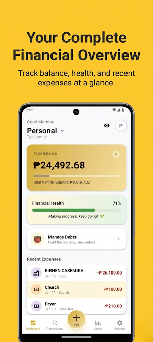 Sentimo: Spending Tracker Screenshot 0