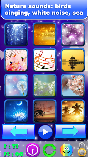 Baby sleep sounds: white noise, nature Screenshot 0
