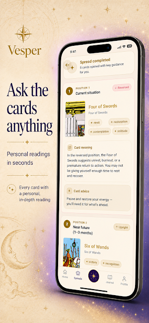 Vesper: Tarot Card Reading Screenshot 0