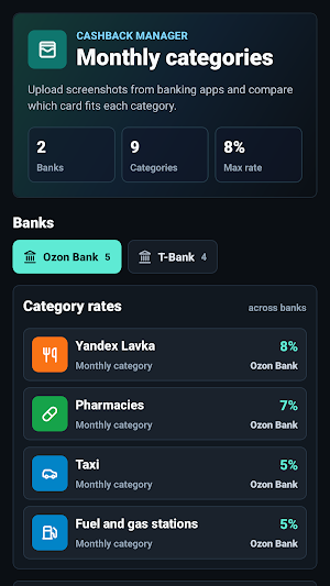 Cashback Manager Screenshot 0