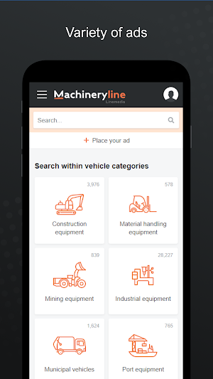 Machineryline: construction equipment for sale Screenshot 0