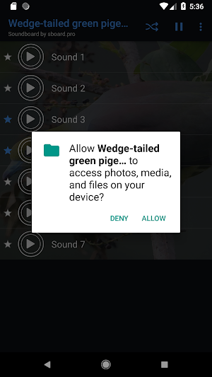 Green pigeon sounds ~ Sboard.pro Screenshot 1