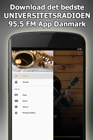 UNIVERSITETSRADIOEN 95,5 FM Online Gratis Danmark Screenshot 2