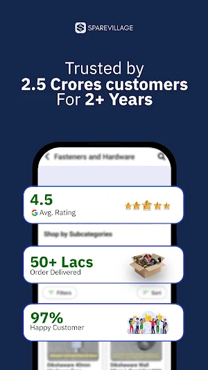 SpareVillage Consumer App Screenshot 1