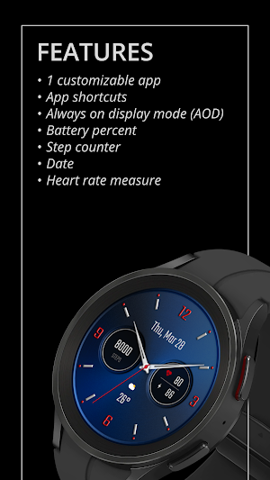 DADAM58B Analog Watch Face Screenshot 1