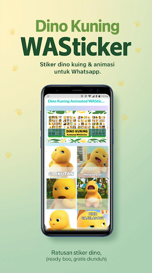 Dino Kuning WASticker Screenshot 1