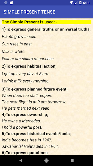English Tenses Screenshot 3