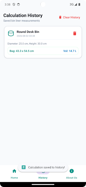 Waste Bag Calculator Screenshot 3