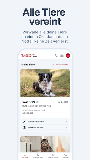 MeinTASSO Screenshot 2