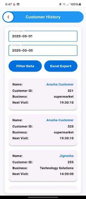 Field Tracking Application Screenshot 3