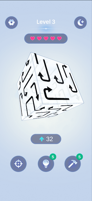 Arrows Cube - 3D Escape Puzzle Screenshot 2