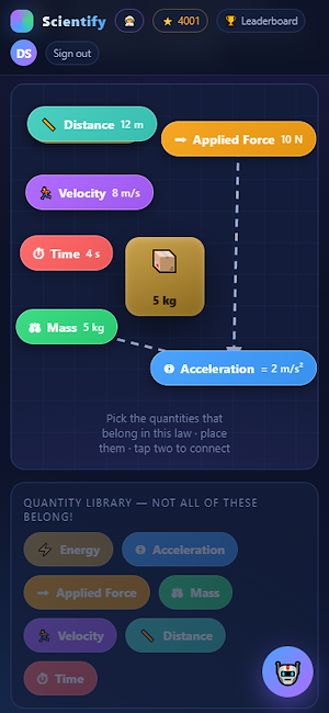 Scientify - Gamified Science Screenshot 0