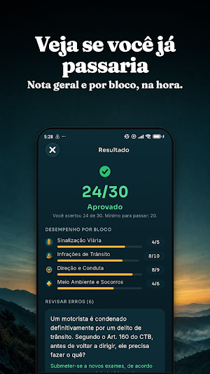 Passa CNH: Tests and Signs Screenshot 2