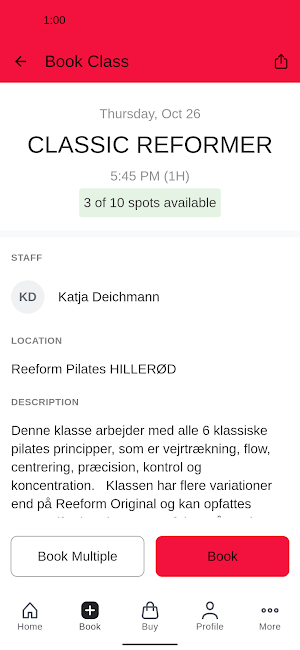 Reeform Pilates Studio Screenshot 2