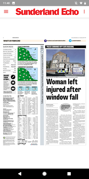 The Sunderland Echo Newspaper Screenshot 2