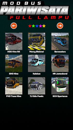 Mod Bus Pariwisata Full Lampu Screenshot 3