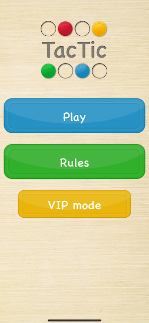 Tac-tik card game Screenshot 0